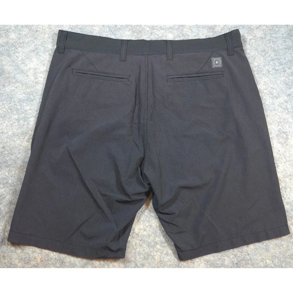 Linksoul Boardwalker Shorts Mens 34 Black Perforated Golf Performance Casual